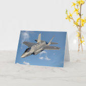 F-35 Lightning II Panther Jet Fighter in Sky Kaart (Gele Bloem)