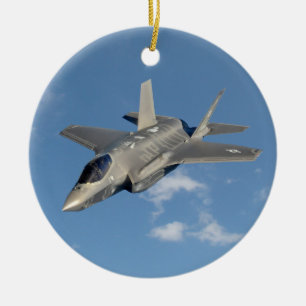 F-35 Lightning II Panther Jet Fighter in Sky Keramisch Ornament