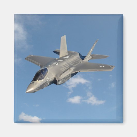 F-35 Lightning II Panther Jet Fighter in Sky Magneet (Voorkant)