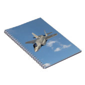 F-35 Lightning II Panther Jet Fighter in Sky Notitieboek (Rechterzijde)