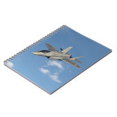 F-35 Lightning II Panther Jet Fighter in Sky Notitieboek (Linkerzijde)