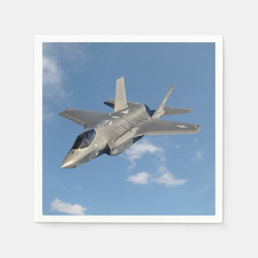 F-35 Lightning II Panther Jet Fighter in Sky Servet (Voorkant)