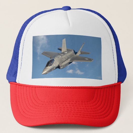 F-35 Lightning II Panther Jet Fighter in Sky Trucker Pet (Voorkant)