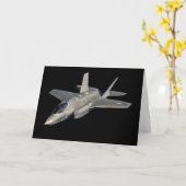 F-35 Lightning II Panther Jet Fighter Kaart (Gele Bloem)