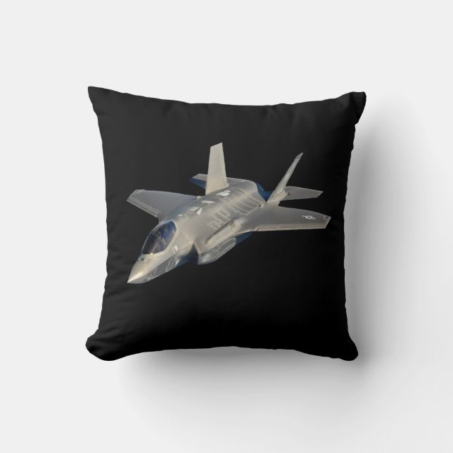 F-35 Lightning II Panther Jet Fighter Kussen (Voorkant)