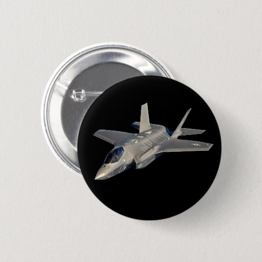 F-35 Lightning II Panther Jet Fighter Ronde Button 5,7 Cm (Voorkant /achterkant)