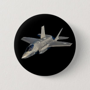 F-35 Lightning II Panther Jet Fighter Ronde Button 5,7 Cm