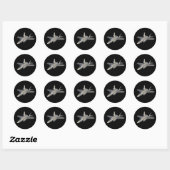 F-35 Lightning II Panther Jet Fighter Ronde Sticker (Vel)