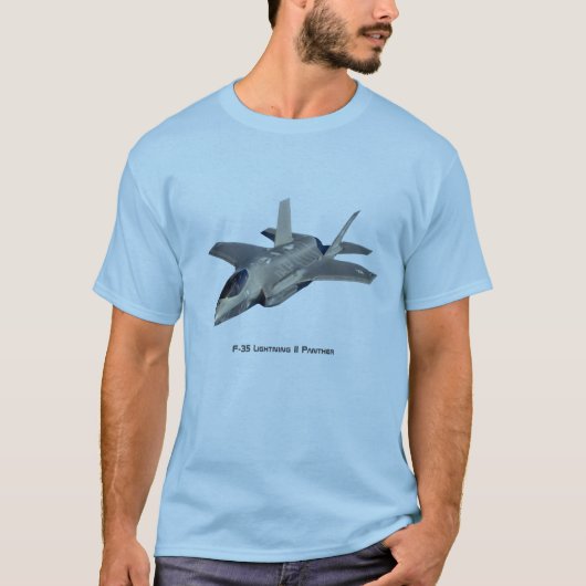 F-35 Lightning II Panther Jet Fighter T-shirt (Voorkant)