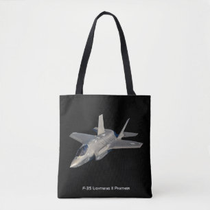 F-35 Lightning II Panther Jetgevechtsvliegtuig Tote Bag