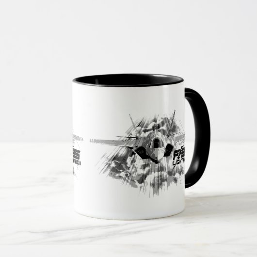 F-35 Lightning II Ringer Coffee Mok (Voorkant rechts)