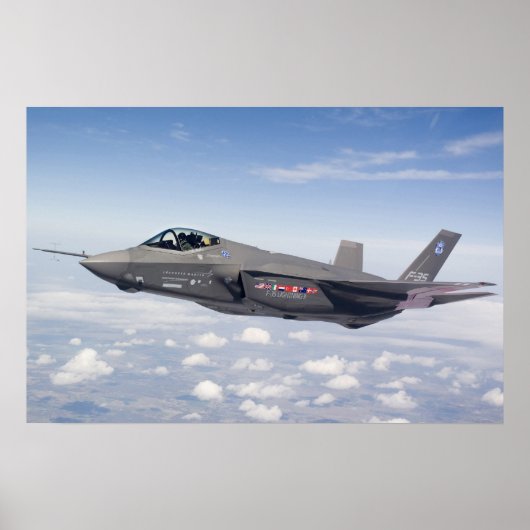 F-35 Lightning II Vliegtuig Poster (Voorkant)