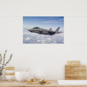 F-35 Lightning II Vliegtuig Poster (Keuken)