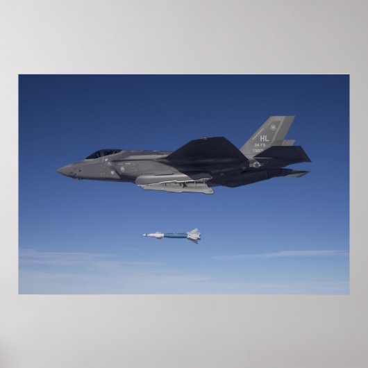 F-35 Lightning II Vliegtuig Poster (Voorkant)
