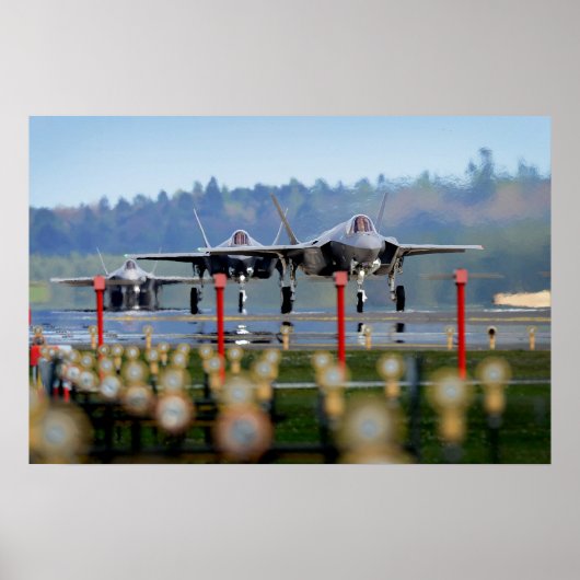 F-35 Lightning II Vliegtuig Poster (Voorkant)