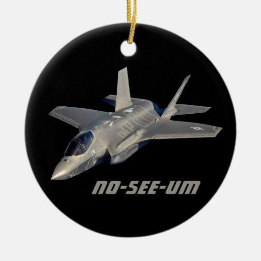 F-35 No-See-Um Jet Fighter Keramisch Ornament (Voorkant)