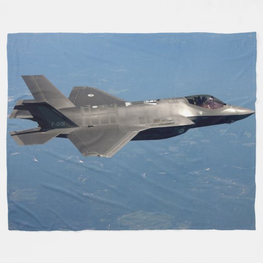 F-35 VECHTER FLEECE DEKEN (Voorkant (Horizontaal))