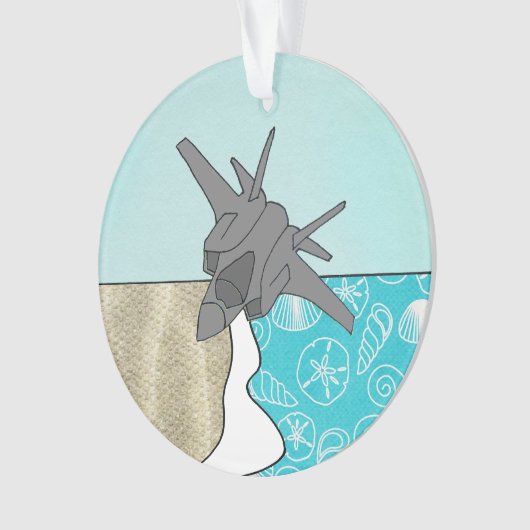 F-35 Vliegtuigversiering met gezamenlijke Strike F Ornament (voorkant)