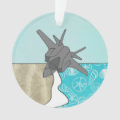 F-35 Vliegtuigversiering met gezamenlijke Strike F Ornament (voorkant)