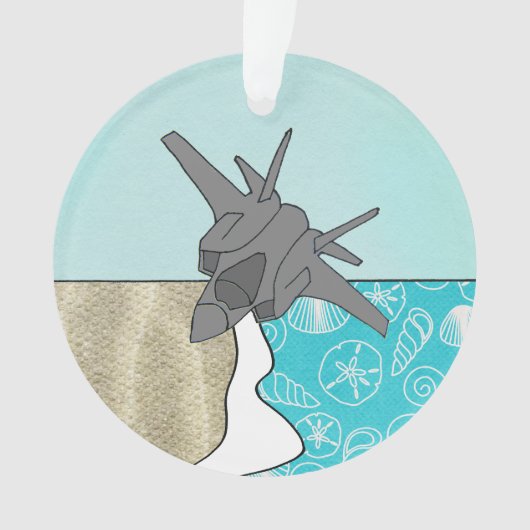 F-35 Vliegtuigversiering met gezamenlijke Strike F Ornament (voorkant)