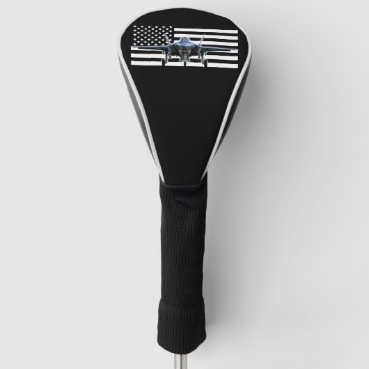 F-35 (Zwarte vlag) Golfheadcover (Voorkant)