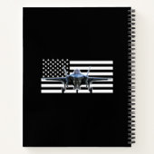 F-35 (Zwarte vlag) Notitieboek (Achterkant)