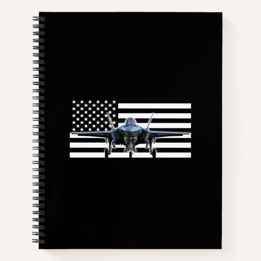 F-35 (Zwarte vlag) Notitieboek (Voorkant)