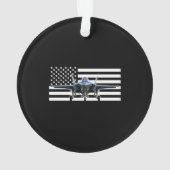 F-35 (Zwarte vlag) Ornament (achterkant)