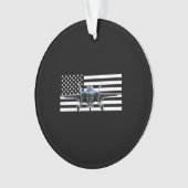 F-35 (Zwarte vlag) Ornament (voorkant)