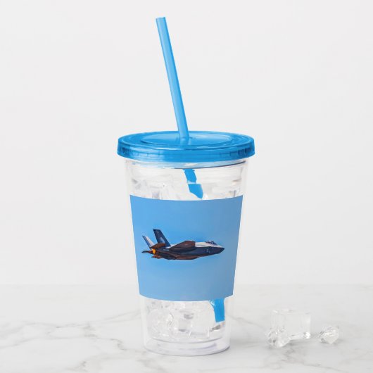 F-35A bliksem II Acrylschroef Acryl Drinkbeker (Voorkant ijs)