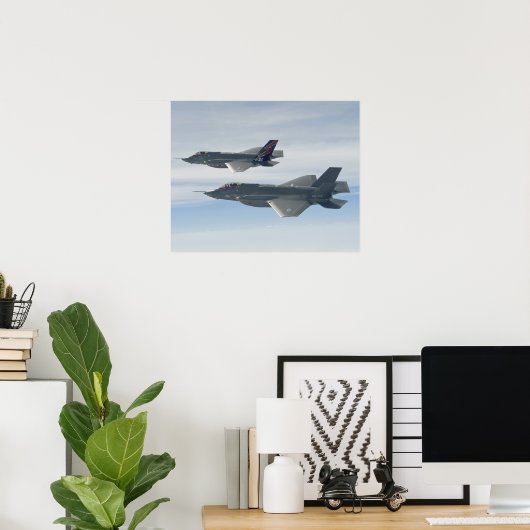 F-35A bliksem II-strijders Poster (Thuiskantoor)