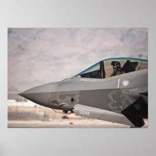 F-35A bliksem II-Vliegtuig Poster