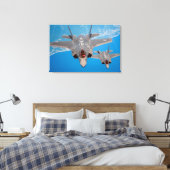F-35A LICHTING II 24x36 Canvas Afdruk (Insitu (Slaapkamer))
