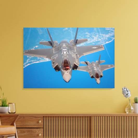 F-35A LICHTING II 24x36 Canvas Afdruk (Insitu (Woonkamer))