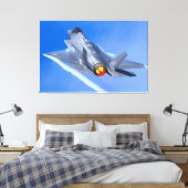 F-35A LICHTING II 40x60 Canvas Afdruk (Insitu (Slaapkamer))