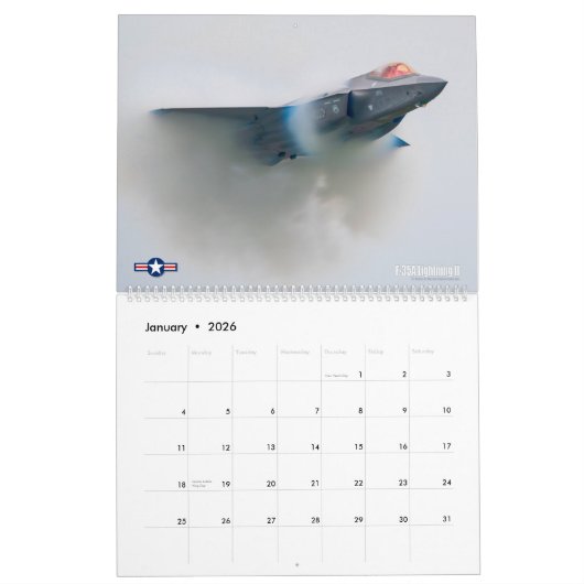 F-35A LICHTING II KALENDER (Jan 2026)