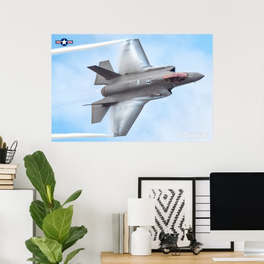 F-35A LICHTING II POSTER (Thuiskantoor)