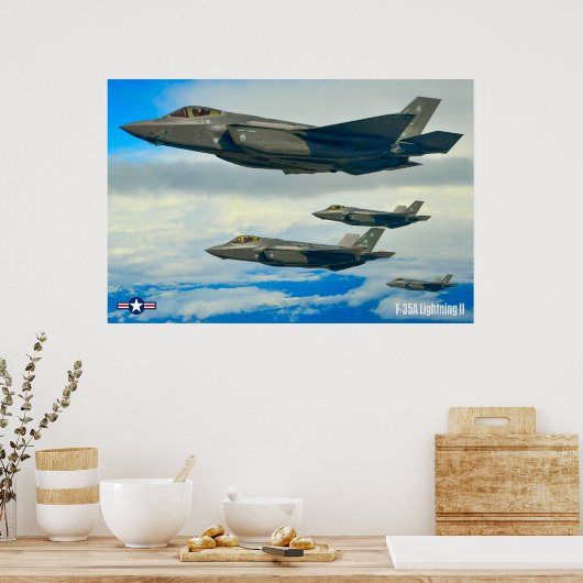 F-35A LICHTING II POSTER (Keuken)