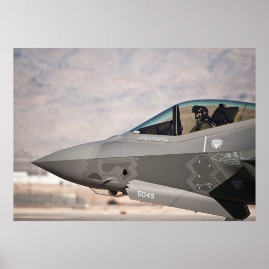 F-35A Lightning II-Vliegtuig Poster (Voorkant)