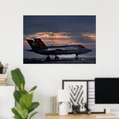 F-35B blikseminslag II-Vliegtuig Poster (Thuiskantoor)