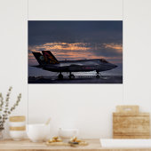 F-35B blikseminslag II-Vliegtuig Poster (Keuken)