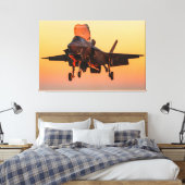 F-35B LICHTING II 40x60 Canvas Afdruk (Insitu (Slaapkamer))