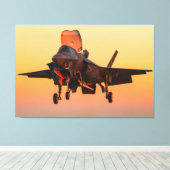 F-35B LICHTING II 40x60 Canvas Afdruk (Insitu (Houten vloer))