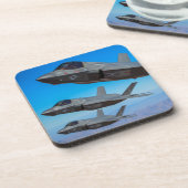 F-35B LICHTING II BIER ONDERZETTER (Linkerzijde)