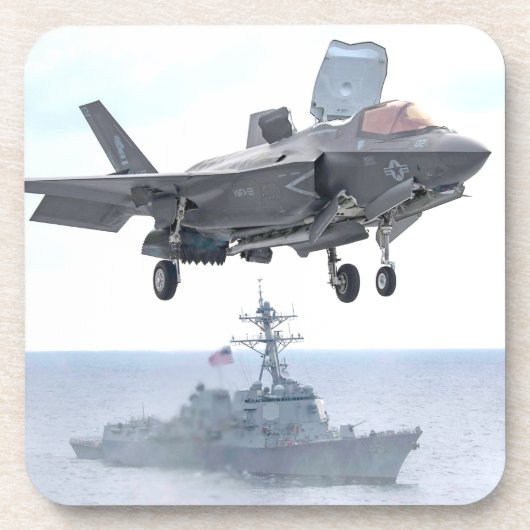 F-35B LICHTING II BIER ONDERZETTER (Voorkant)