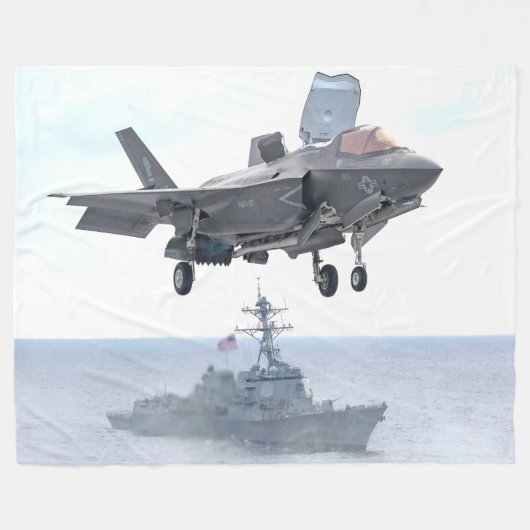 F-35B LICHTING II FLEECE DEKEN (Voorkant (Horizontaal))