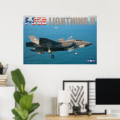 F-35B LICHTING II POSTER (Thuiskantoor)