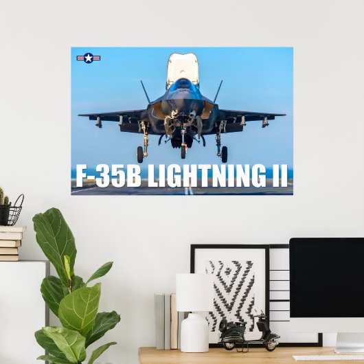 F-35B LICHTING II POSTER (Thuiskantoor)