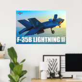 F-35B LICHTING II POSTER (Thuiskantoor)