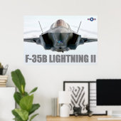 F-35B LICHTING II POSTER (Thuiskantoor)